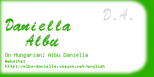 daniella albu business card